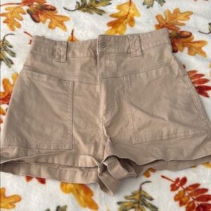 Levi's Beige High Waist Women Shorts